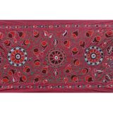 Hand knotted rug, vintage Turkish rug 93x195 cm