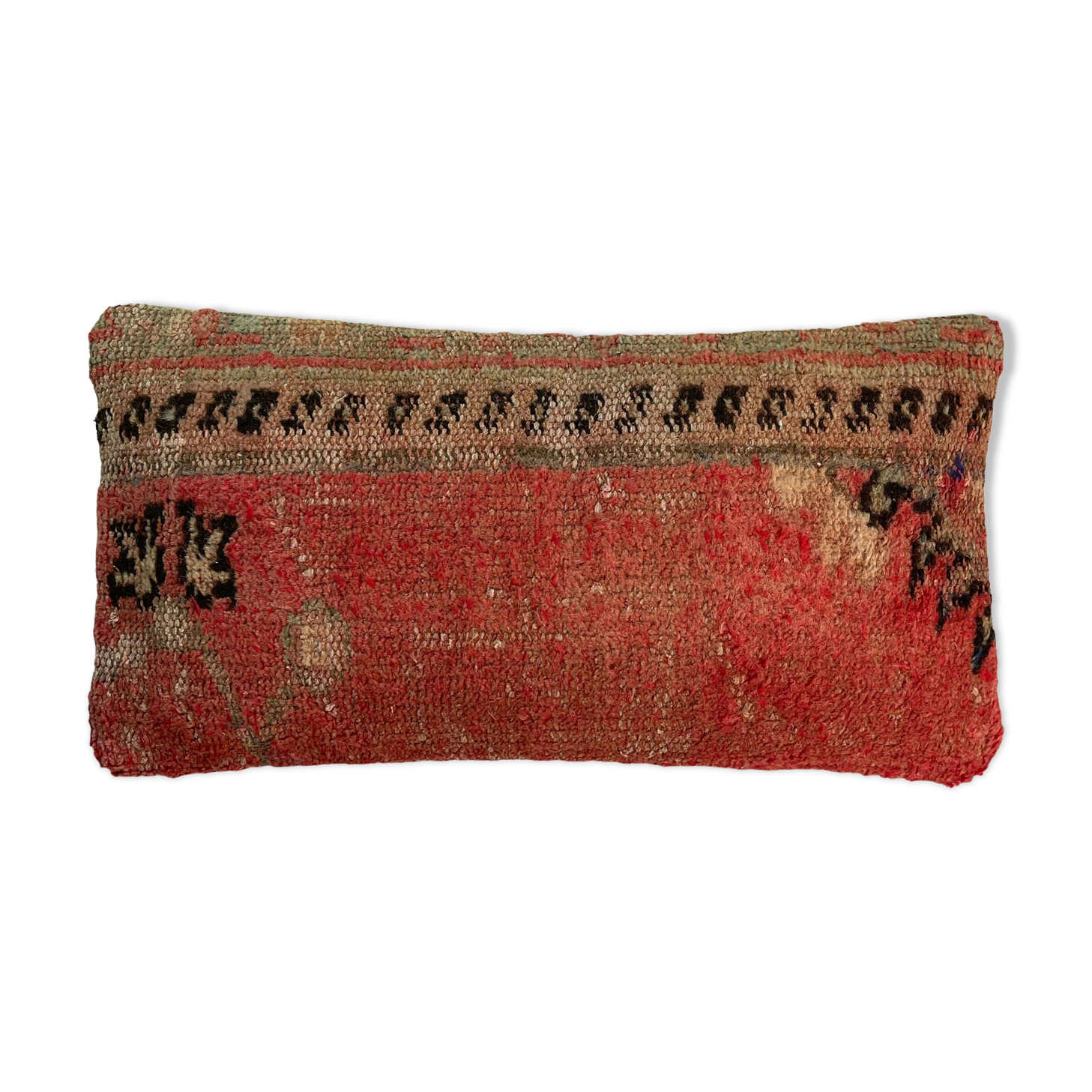 Vintage turkish handmade cushion cover , 30 x 60 cm