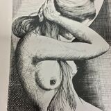 Engraving on aluminum plate 70s