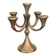 Brutalist solid brass candlestick