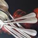 10 dessert spoons White Silver Metal