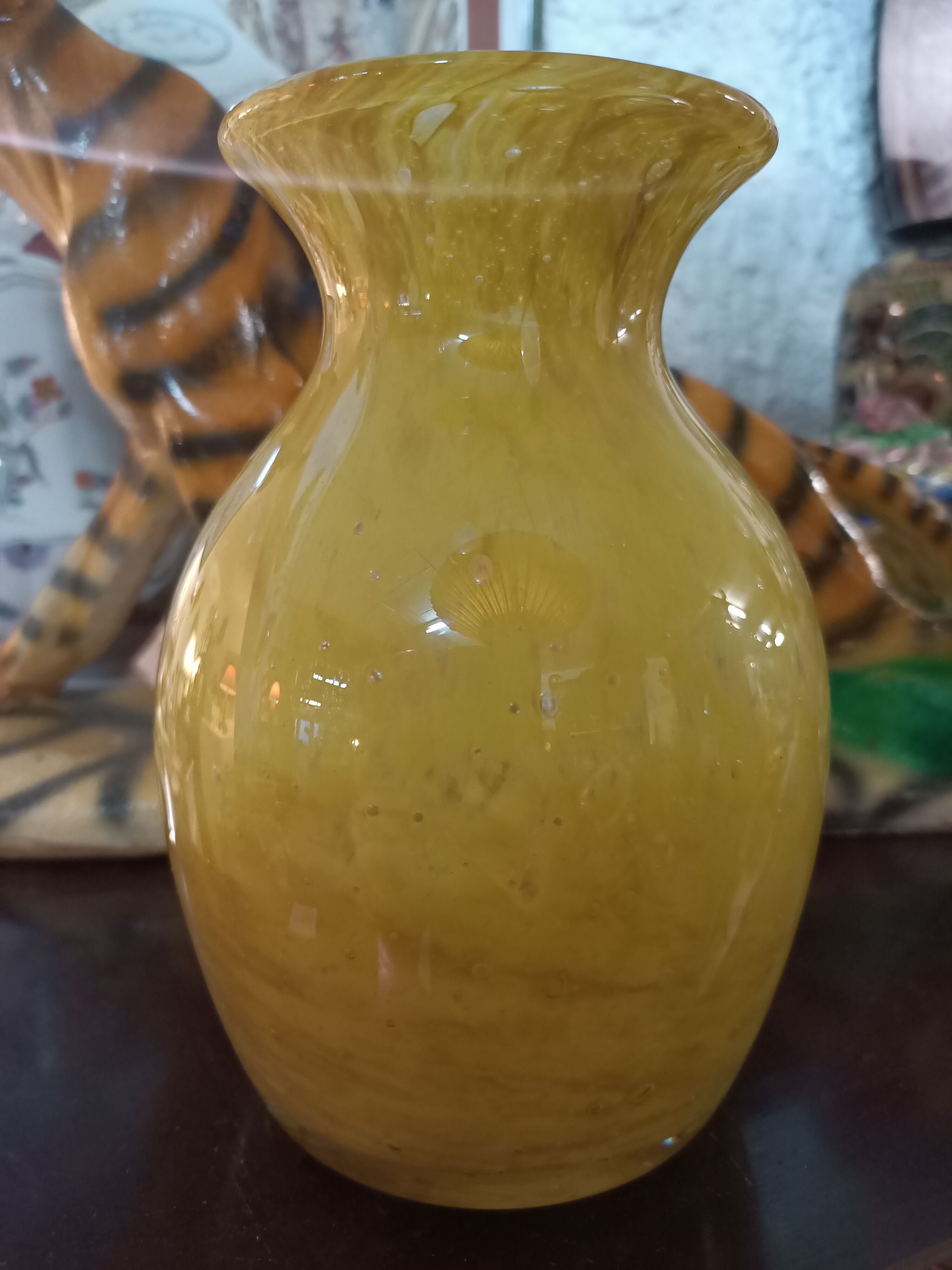 Blown glass vase