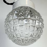 Vintage White Porcelain Pendant Light, 1970s