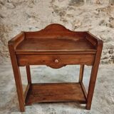 Antique Oak Washbasin Console – 1900-1920