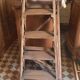 Antique wooden stepladder