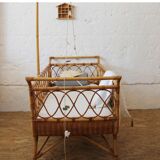 Rattan cot