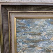 Oil on canvas Port of Concarneau signed Inchakoff 79 marine Brittany