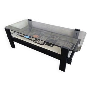 Table basse vintage avec - brun