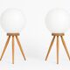 Mid-Century Tripod Table Lamp, ÚĽUV, 1960s, Czechoslovakia