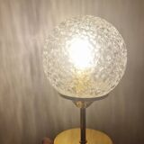 Duo lampes à poser en globes texturés