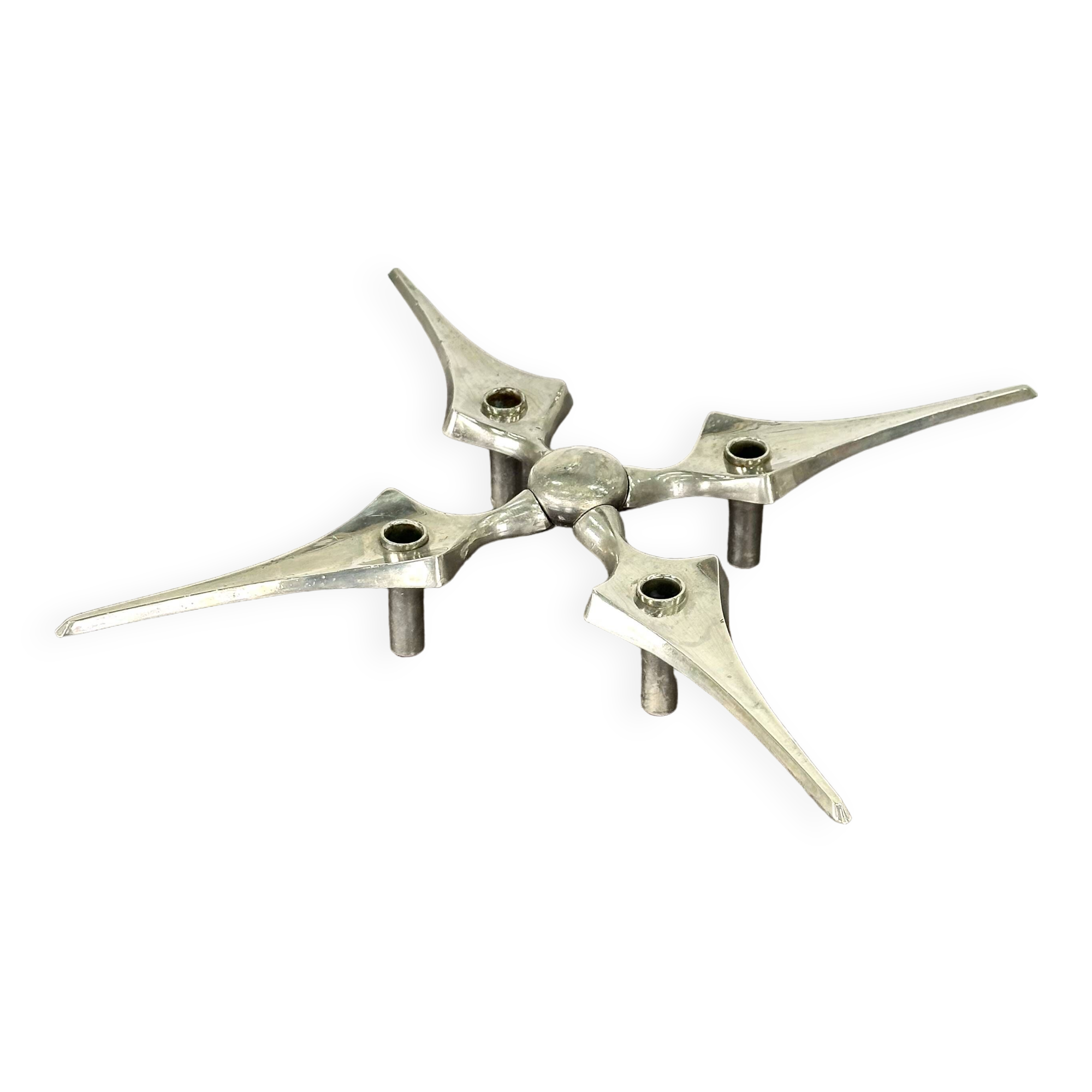 Nagel candle holder star by Fritz Nagel and Caesar Stoffi