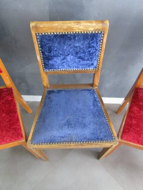 3 antique art deco chairs