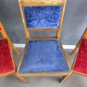 3 antique art deco chairs