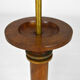 Pair of art deco lamps in wood and patinated bronze around 1930
