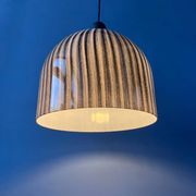Mid-century glass hanging lamp by Peill and Putzler