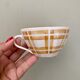 Set of 4 antique coffee cups in opaque porcelain from Badonvillier