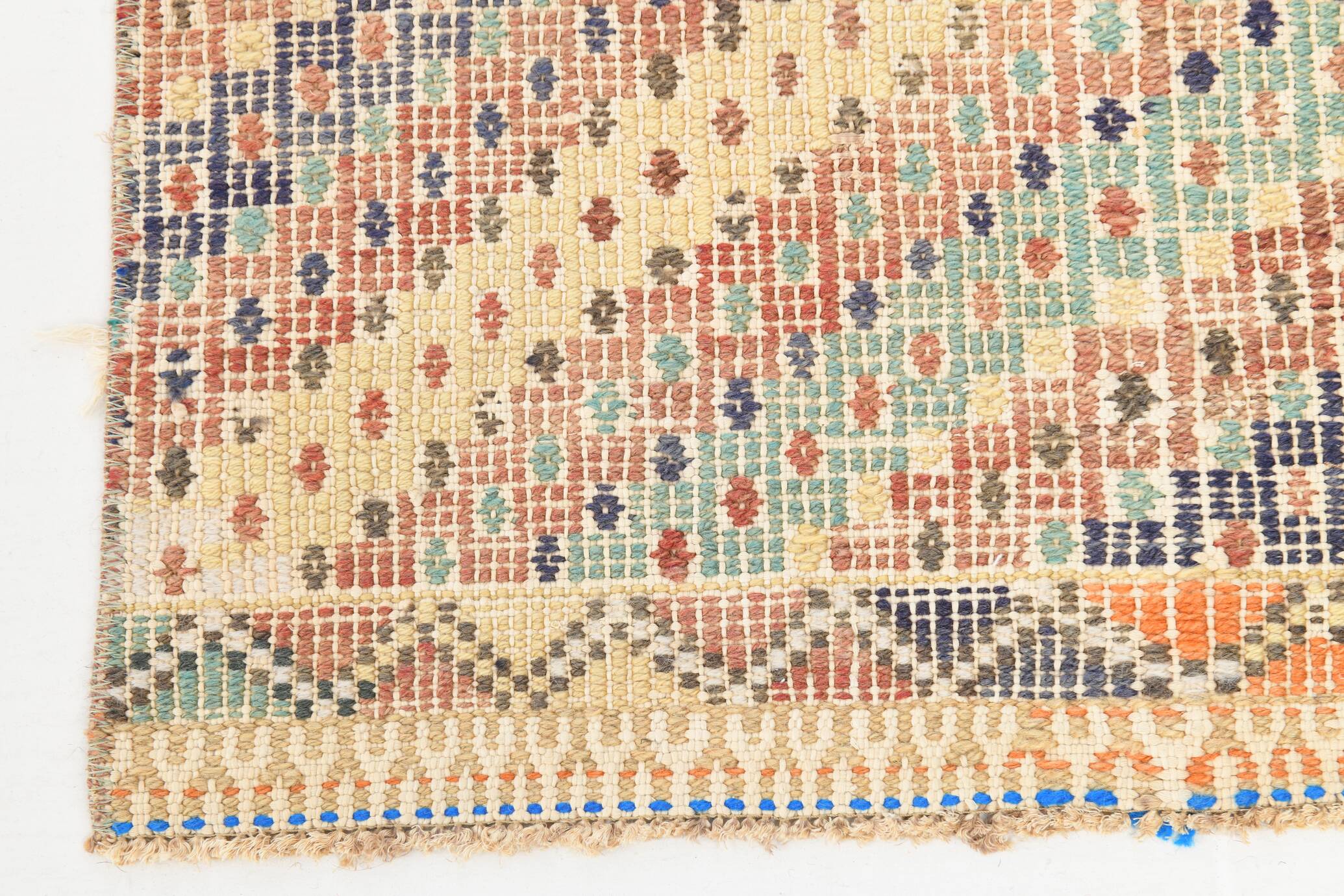 Tapis de couloir Kilim scandinave 2x8, 73x255Cm