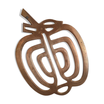 Dessous de plat pomme laiton