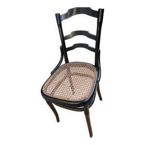 Chaise avec assise cannée