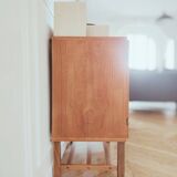Renovated vintage vinyl cabinet, 1960s-70s.