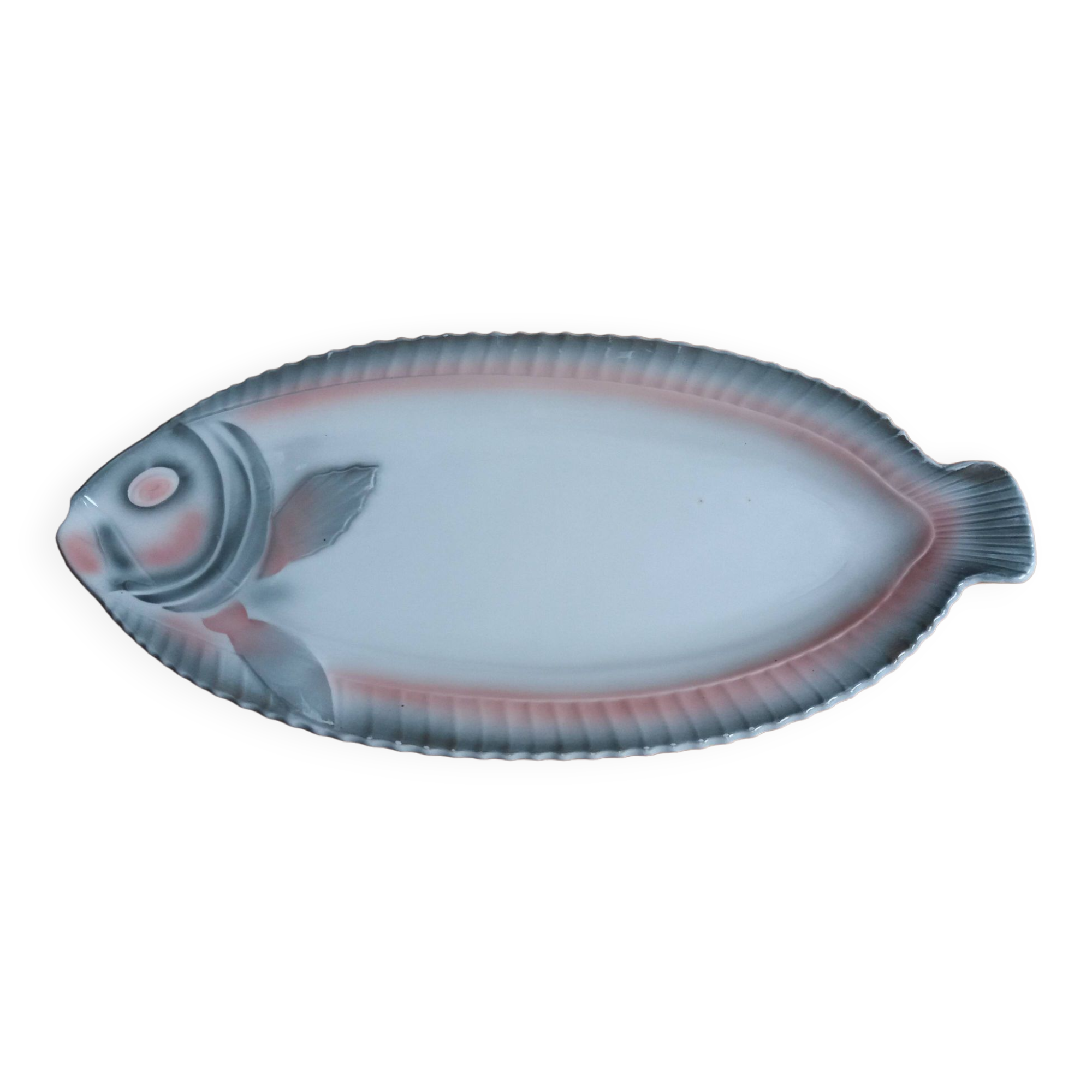 Digoin Sarreguemines zoomorphic fish dish