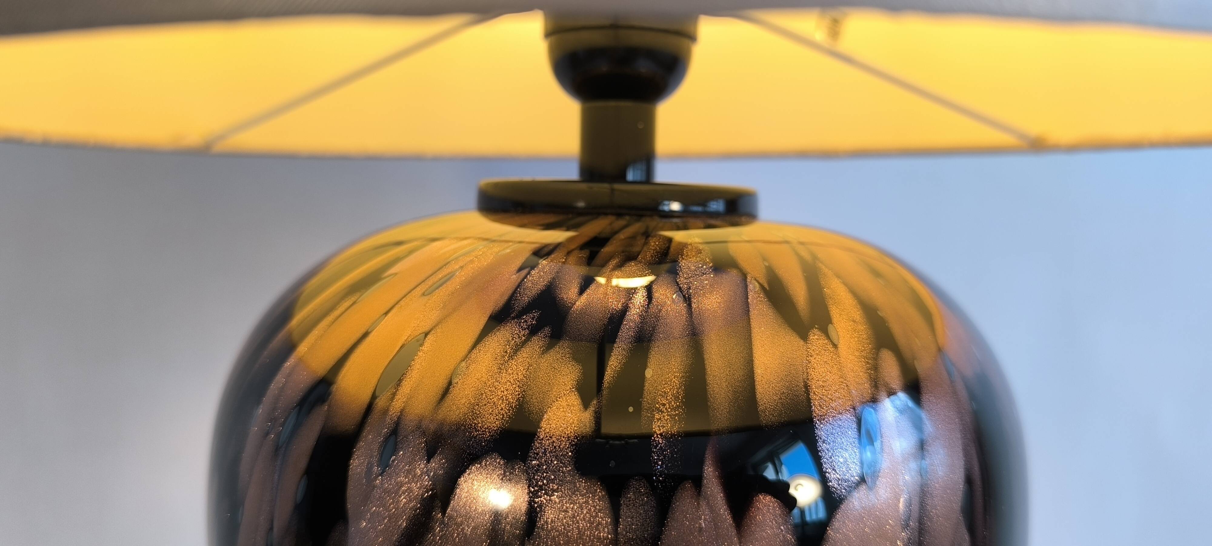 Lampe de table Murano Avventurina — Vincenzo Nason, 1969, parfait état