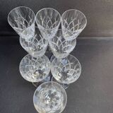 8 champagne flutes - cut crystal – cristalleries royales de champagne