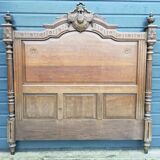 Antique headboard in solid oak