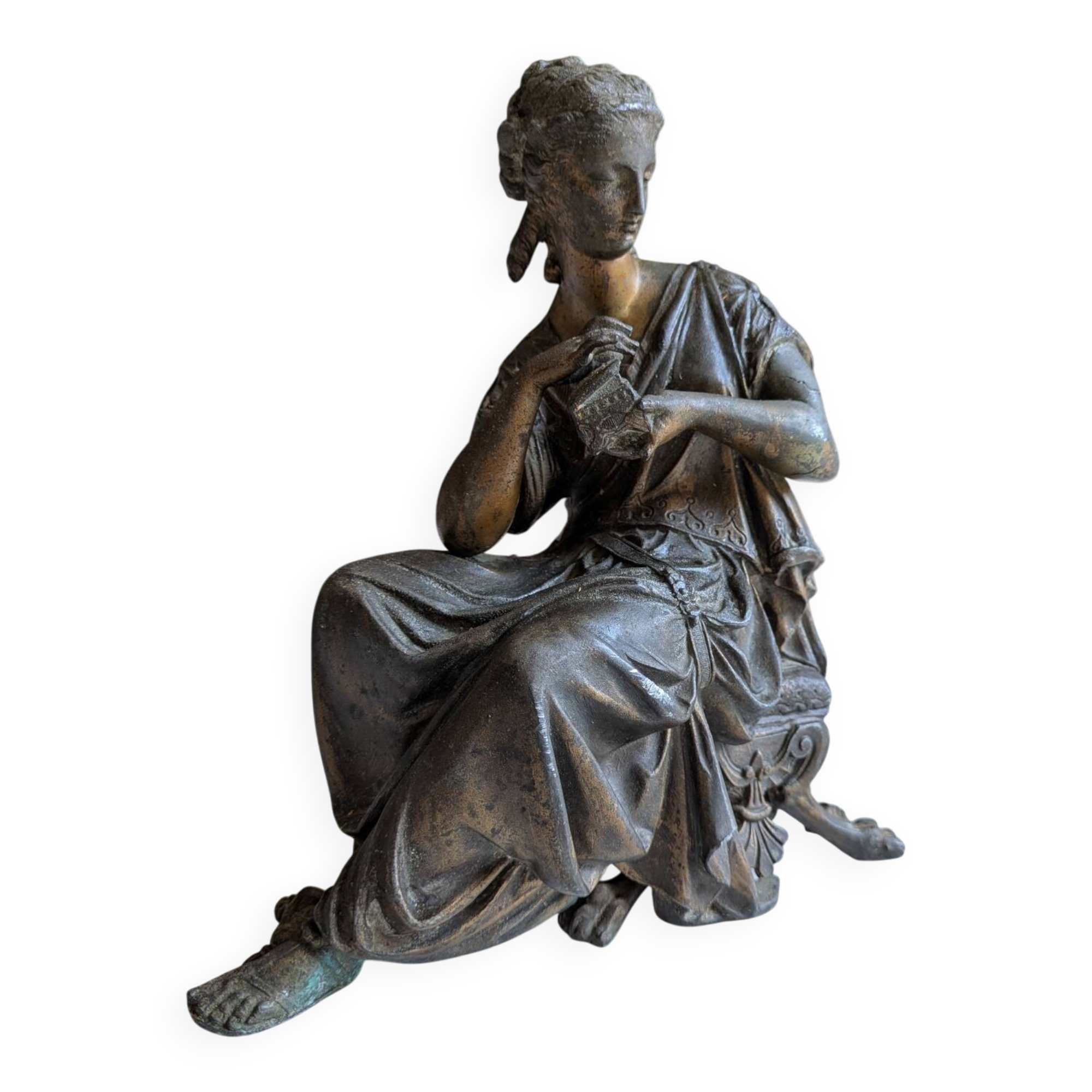Antique Napoleon III regule statuette