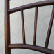 Set of 4 antique bistro chairs canned seats