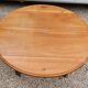 Table ovale 6 pieds avec allonges patine caramel