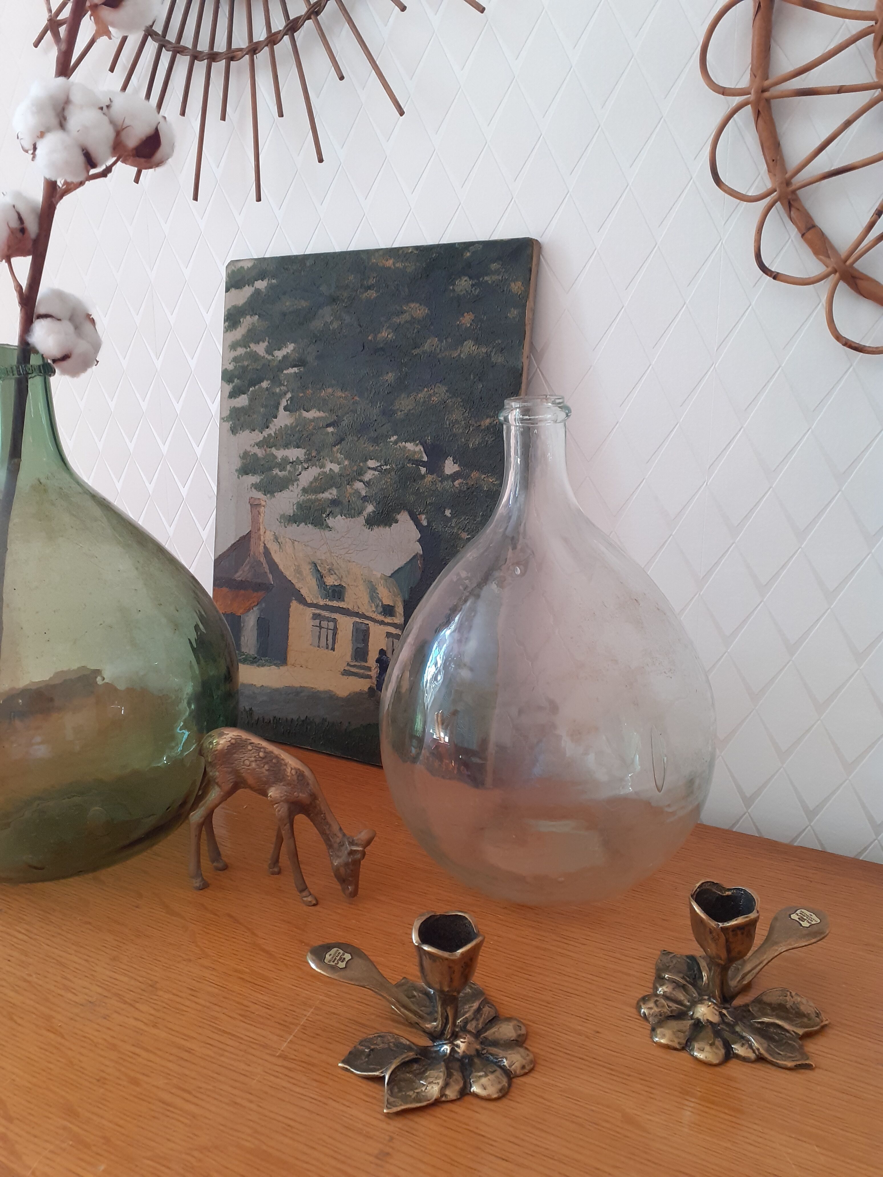 Pair of Gilde brass candlesticks