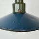 Industrial Blue Enamel Military Pendant Lamp with Cast Aluminium Top, 1960s
