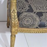 4 armchairs and a gilded wooden sofa Louis XVI style