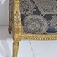 4 armchairs and a gilded wooden sofa Louis XVI style