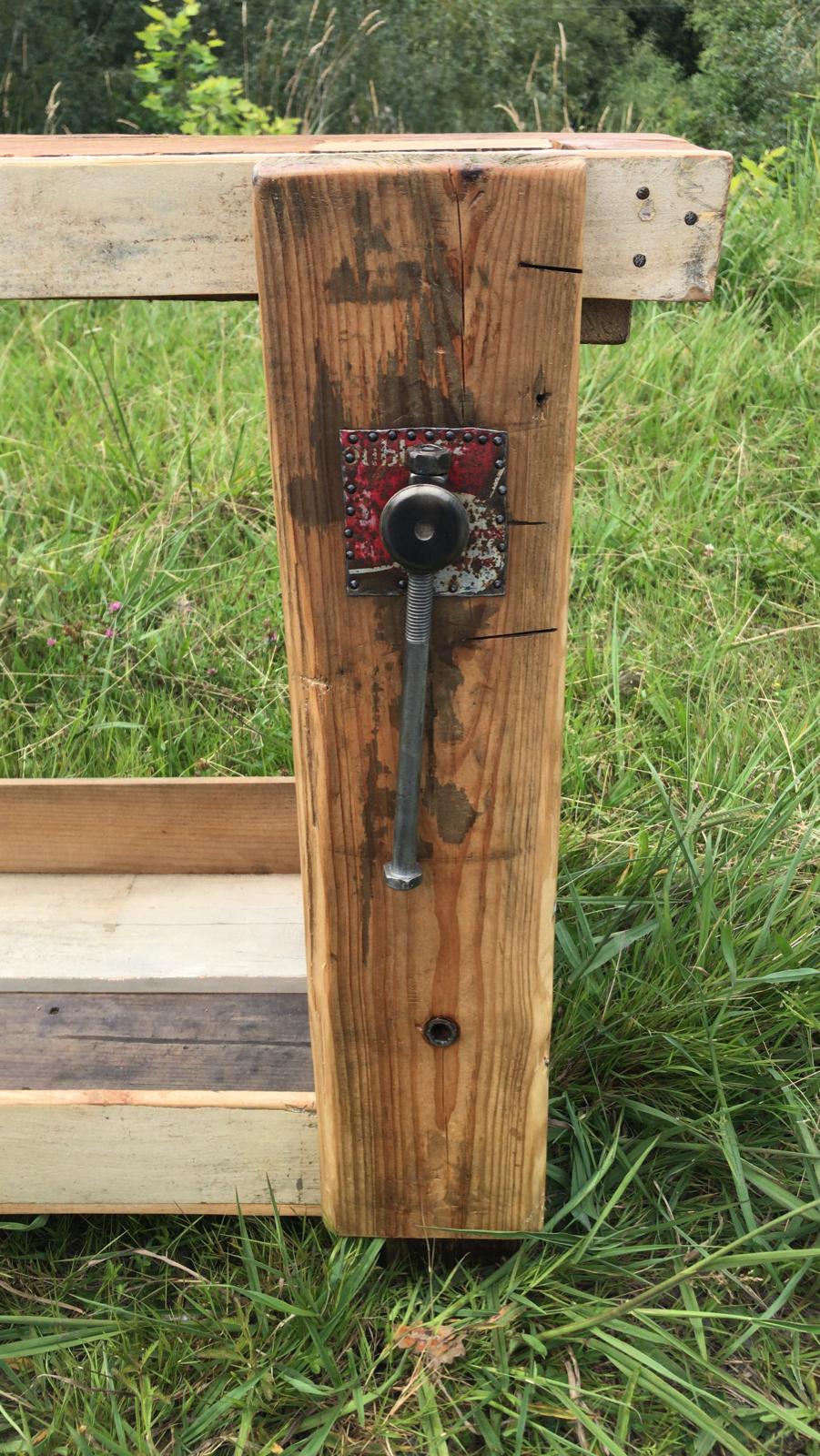 Solid wood workbench