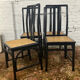 Series of 4 Annig Sarian chairs from the 80s
