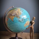 World map terrestrial 1983