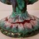 Candlestick two branches of longwy 60's ceramic