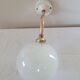 Brass and Clichy glass wall lamp