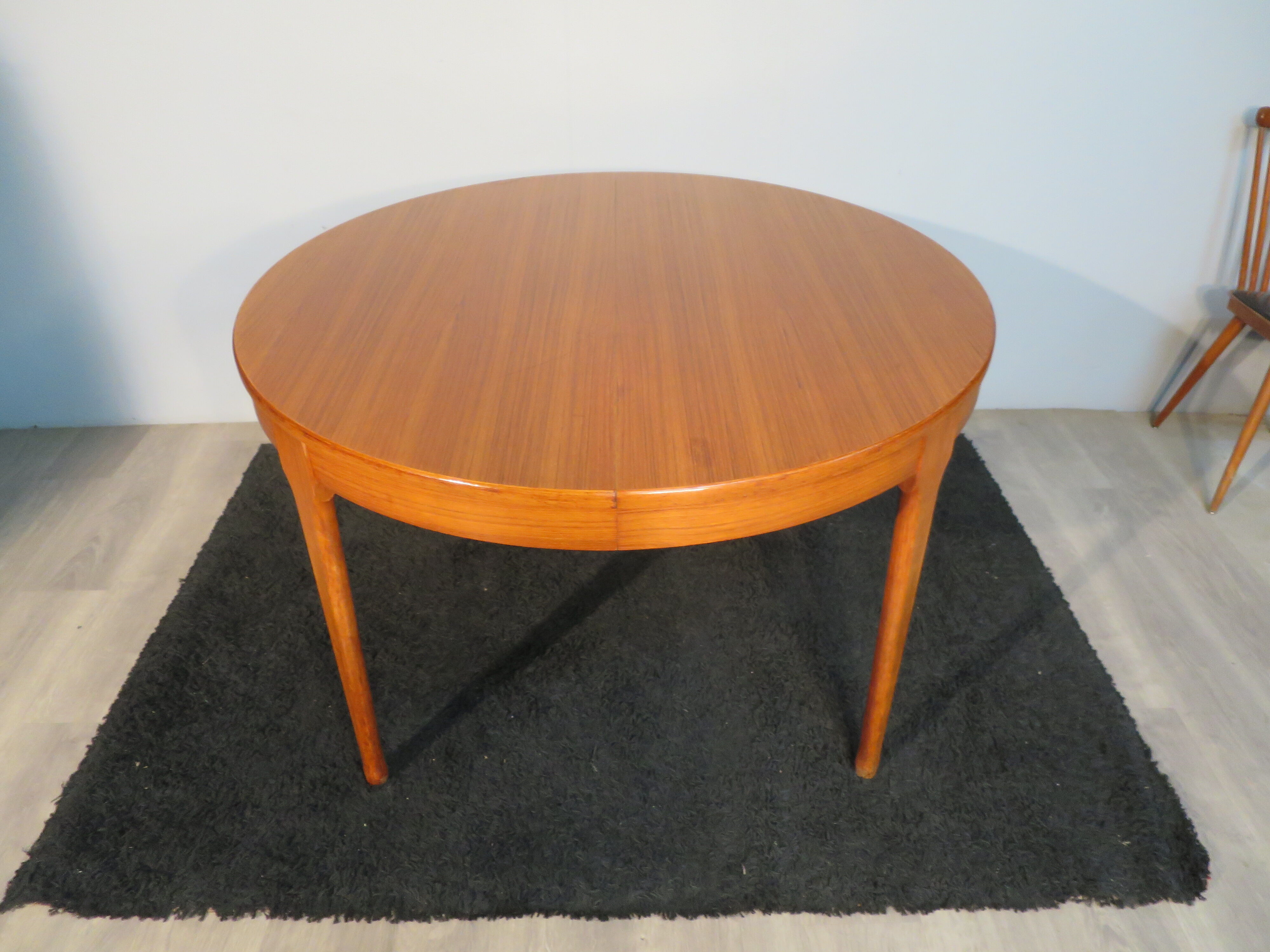 Scandinavian teak round table