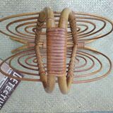 Rattan magazine holders