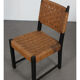 Suite 4 chaises vintage en bois, fabrication tchèque, 1950
