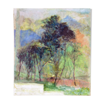 René Schlosser peinture sur toile vers 1980