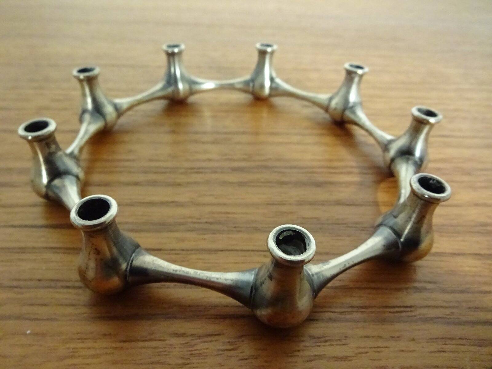 Silver-Plated Brass Candleholder by Jens Quistgaard, 1960s