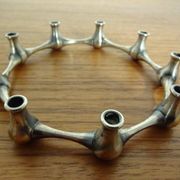 Silver-Plated Brass Candleholder by Jens Quistgaard, 1960s