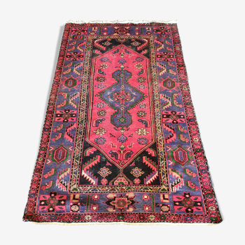 Moroccan handmade wool rug 215 cm x 120 cm