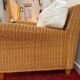 Antique 2-seater rattan sofa from the 70s