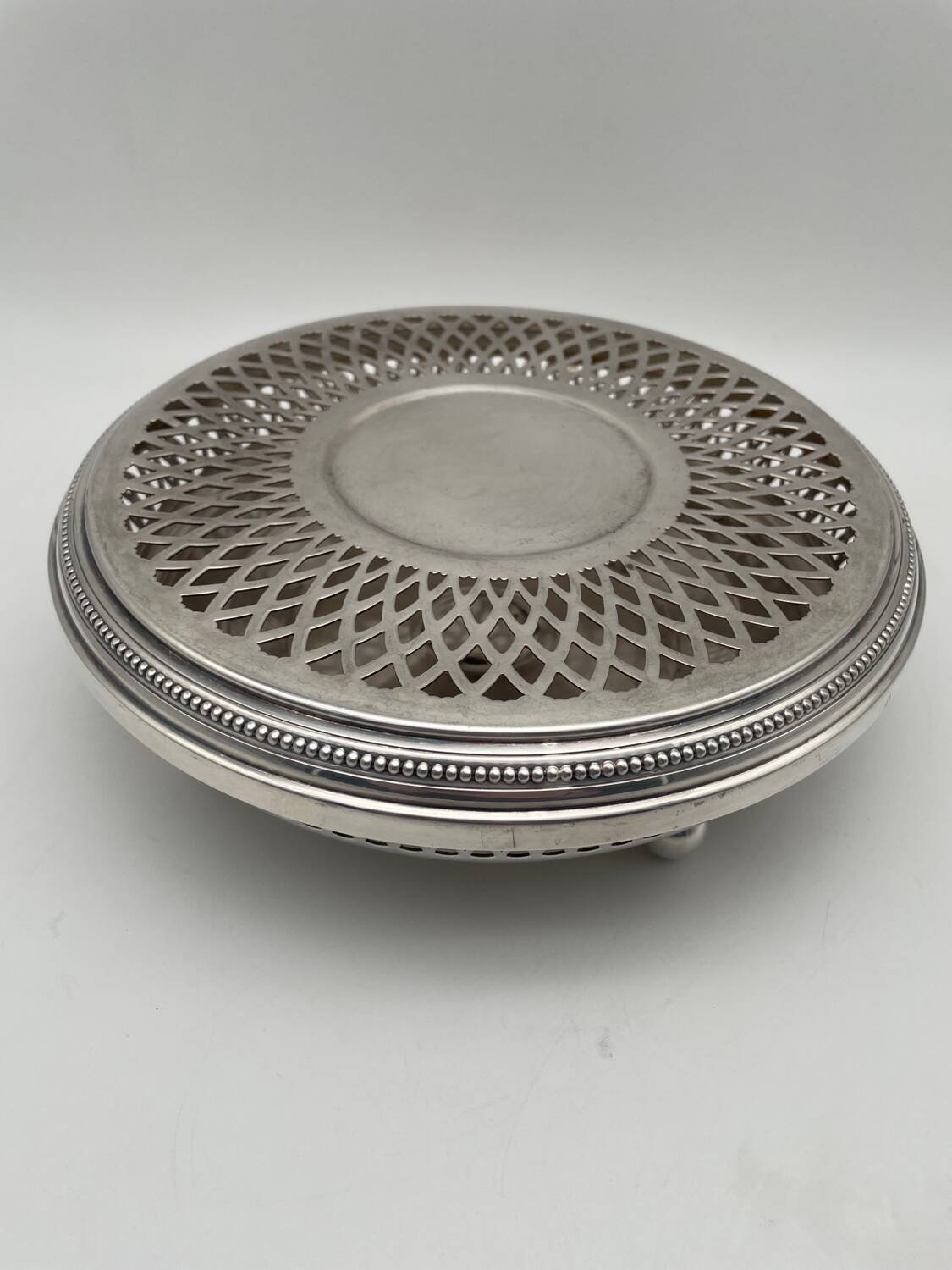 Chauffe plat Christofle model Gallia en métal argenté