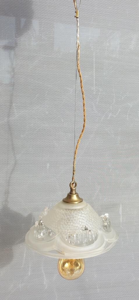 Pendant lamp glacier Ezan art deco 1930